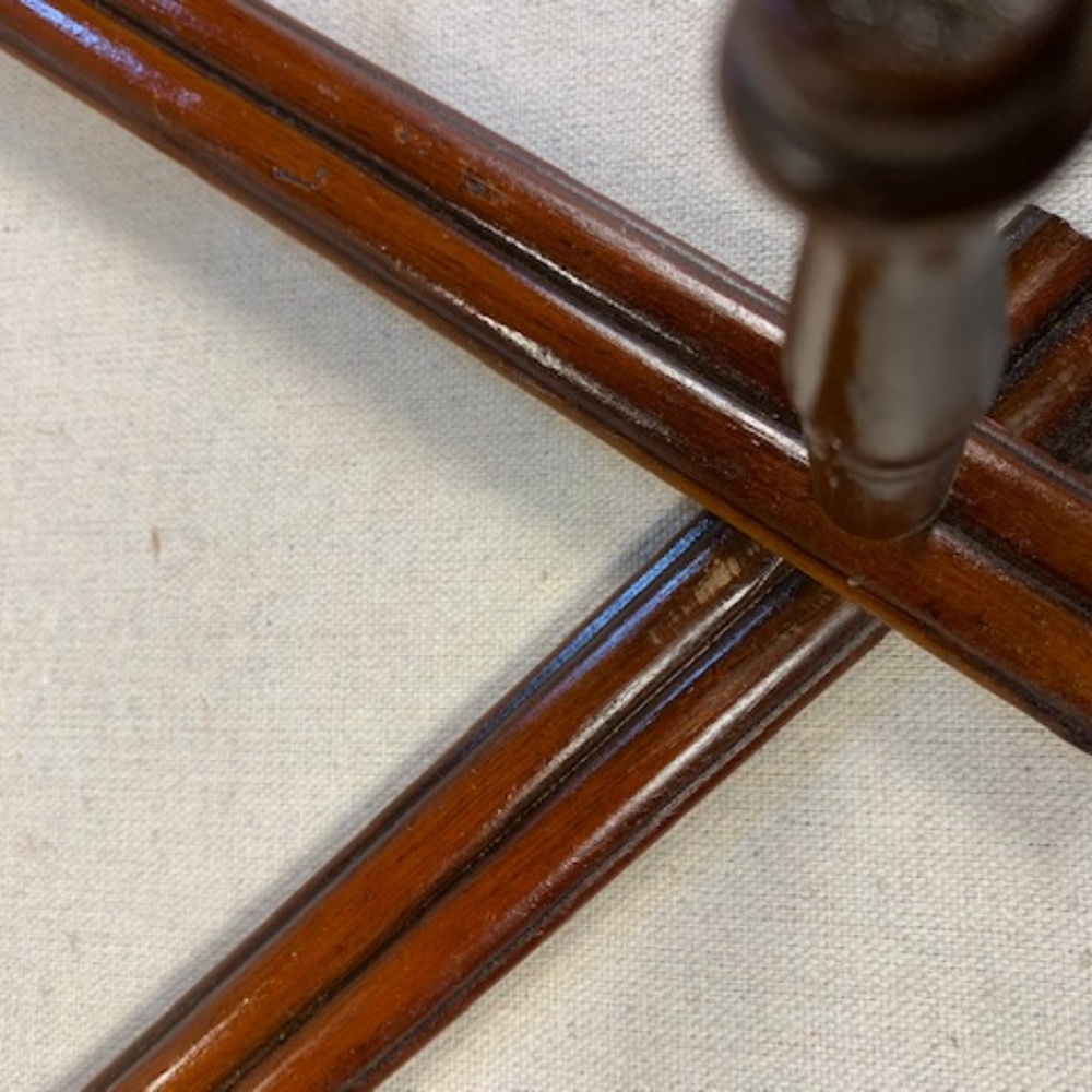 VG Vintage Wood Accordion Mug Display Peg Rack - Picture 5 of 10